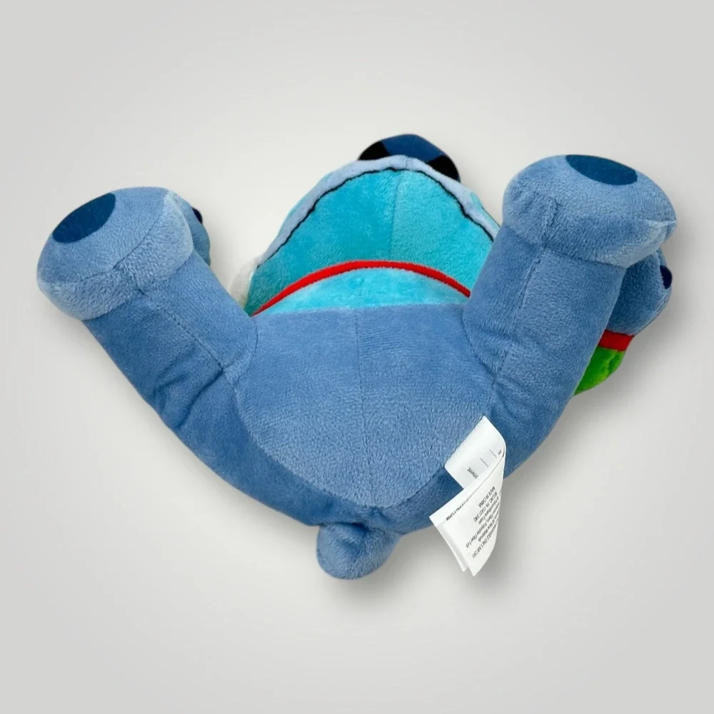 Disney Store Stitch Plush 12 Inch Green Holiday Sweater Christmas Stuffed Toy‎